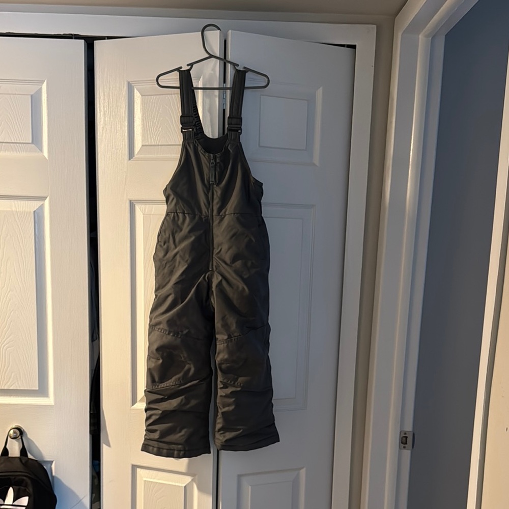 Gray Snow Suit Overalls